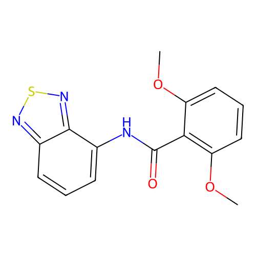N-(2,1,3-benzothiadiazol-4-yl)-2,6-dimethoxybenzamide structure