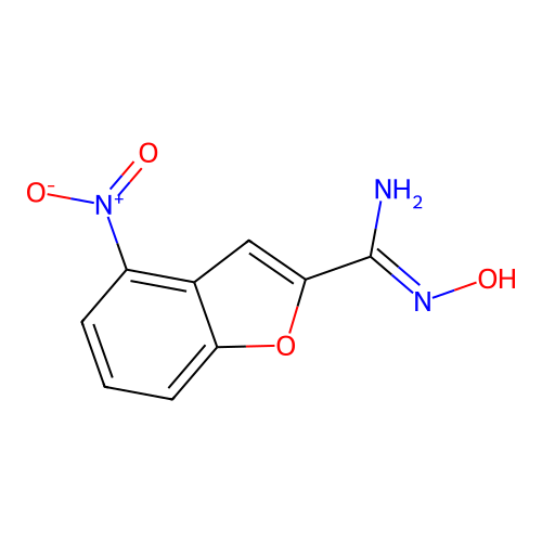 N'-Hydroxy-4-nitro-1-benzo[b]furan-2-carboximidamide structure