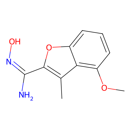 2-Benzofurancarboximidamide, N-hydroxy-4-methoxy-3-methyl- structure