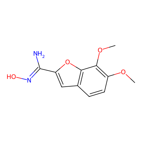 N'-Hydroxy-6,7-dimethoxy-1-benzo[b]furan-2-carboximidamide structure