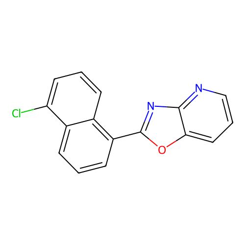 2-(5-Chloronaphthalen-1-yl)[1,3]oxazolo[4,5-b]pyridine structure