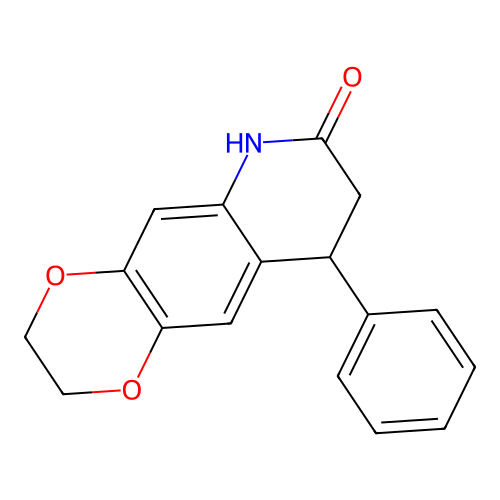 9-phenyl-3,6,8,9-tetrahydro-2H-[1,4]dioxino[2,3-g]quinolin-7-one structure