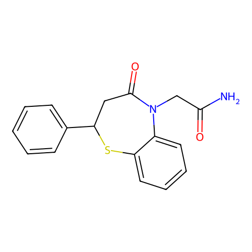 2-(4-oxo-2-phenyl-3,4-dihydrobenzo[b][1,4]thiazepin-5(2H)-yl)acetamide structure