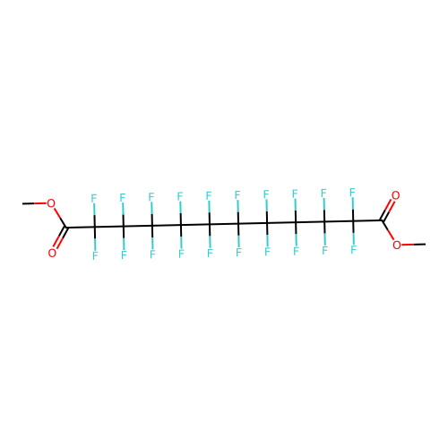 Dimethyl perfluoro-1,10-decanedicarboxylate structure