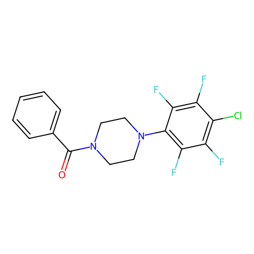 [4-(4-Chloro-2,3,5,6-tetrafluorophenyl)piperazin-1-yl]-phenylmethanone structure