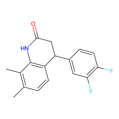 4-(3,4-difluorophenyl)-7,8-dimethyl-3,4-dihydro-1H-quinolin-2-one structure