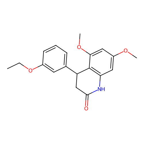 4-(3-ethoxyphenyl)-5,7-dimethoxy-3,4-dihydro-1H-quinolin-2-one structure
