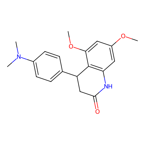 4-[4-(Dimethylamino)phenyl]-5,7-dimethoxy-1,3,4-trihydroquinolin-2-one structure