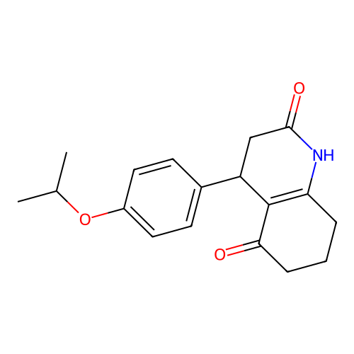 4-(4-Propan-2-yloxyphenyl)-1,3,4,6,7,8-hexahydroquinoline-2,5-dione structure