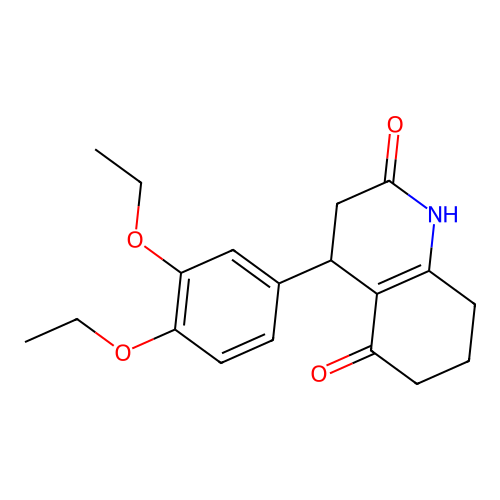 4-(3,4-Diethoxyphenyl)-1,3,4,6,7,8-hexahydroquinoline-2,5-dione structure