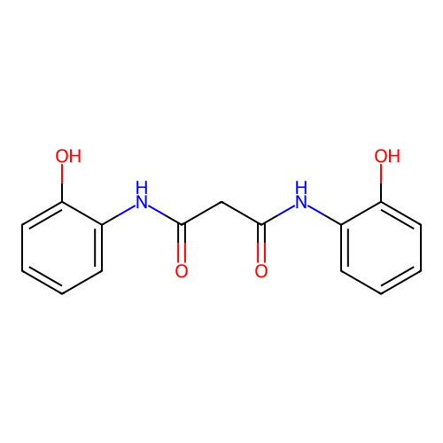 N,N'-bis(2-hydroxyphenyl)propanediamide structure