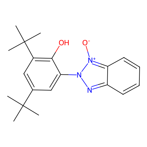 2,4-Di-tert-butyl-6-(1-oxo-2H-1lambda~5~,2,3-benzotriazol-2-yl)phenol structure