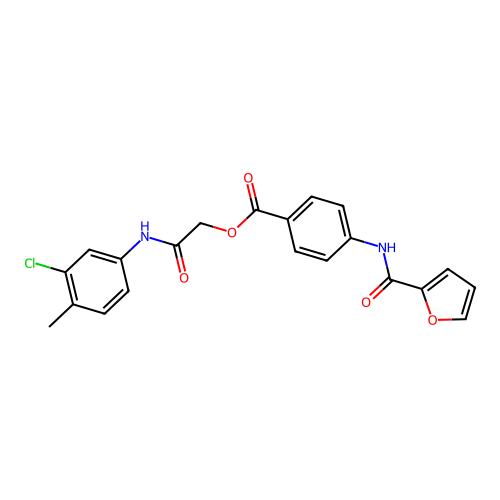 2-(3-Chloro-4-methylanilino)-2-oxoethyl 4-(2-furoylamino)benzoate structure