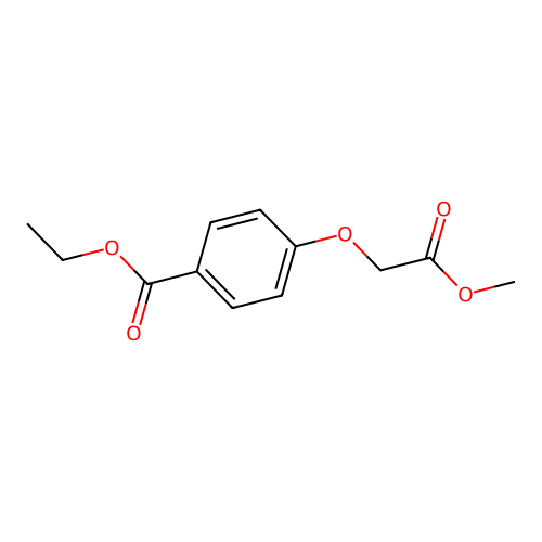 Ethyl 4-(2-methoxy-2-oxoethoxy)benzoate structure