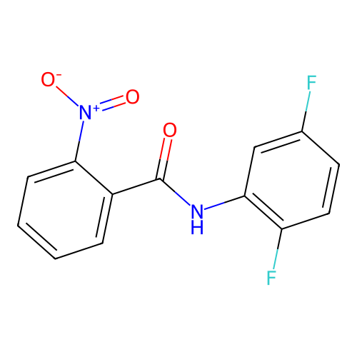 N-(2,5-difluorophenyl)-2-nitrobenzamide structure