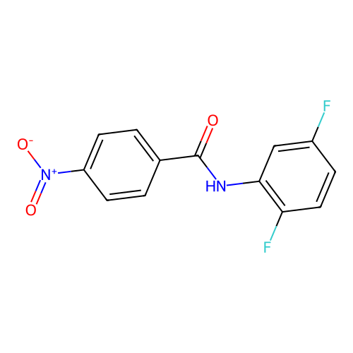 N-(2,5-difluorophenyl)-4-nitrobenzamide structure