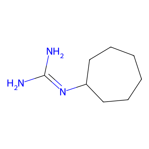 2-Cycloheptylguanidine structure