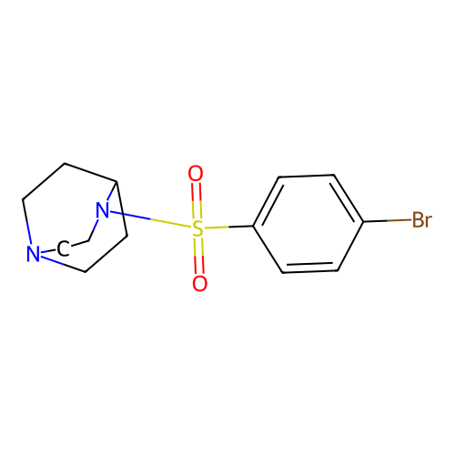 4-(4-Bromophenyl)sulfonyl-1,4-diazabicyclo[3.2.2]nonane structure