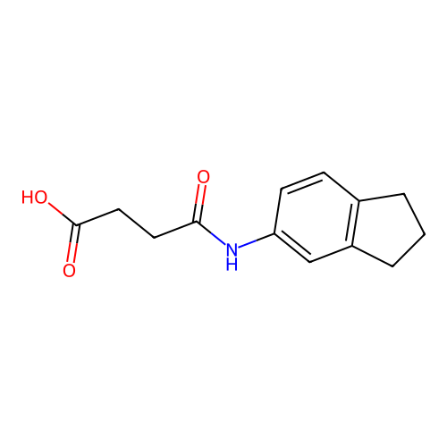 4-(2,3-dihydro-1H-inden-5-ylamino)-4-oxobutanoic acid structure