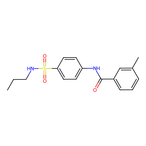 3-methyl-N-[4-(propylsulfamoyl)phenyl]benzamide structure