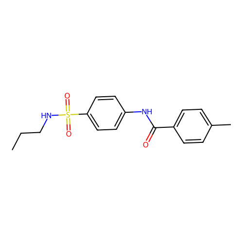 4-methyl-N-[4-(propylsulfamoyl)phenyl]benzamide structure