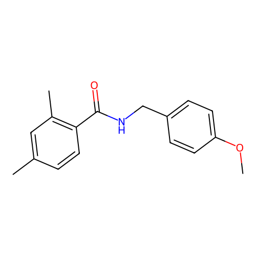 N-[(4-methoxyphenyl)methyl]-2,4-dimethylbenzamide structure