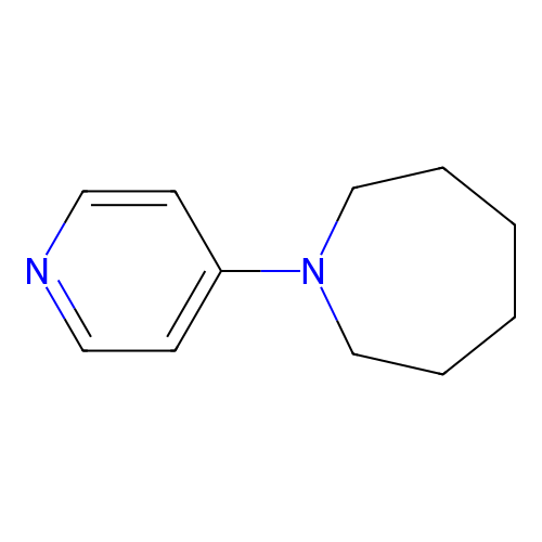 1H-Azepine, hexahydro-1-(4-pyridinyl)- structure