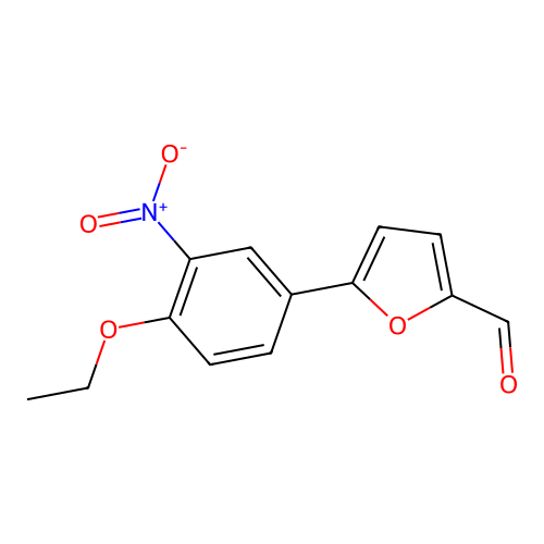 5-(4-Ethoxy-3-nitrophenyl)furan-2-carbaldehyde structure