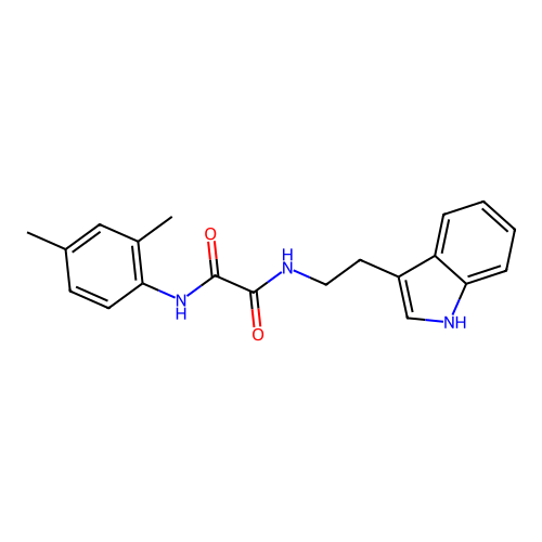 N'-(2,4-dimethylphenyl)-N-[2-(1H-indol-3-yl)ethyl]oxamide structure