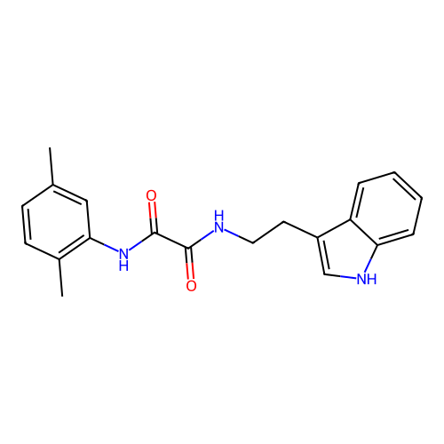 N'-(2,5-dimethylphenyl)-N-[2-(1H-indol-3-yl)ethyl]oxamide structure