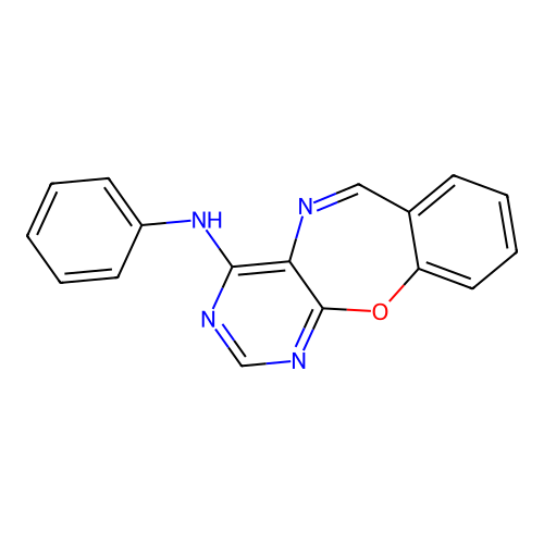 N-phenylpyrimido[4,5-b][1,4]benzoxazepin-4-amine structure