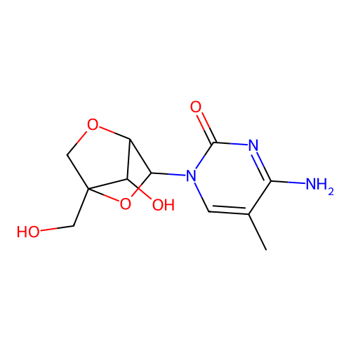 5-Methyl-2'-o,4'-C-methylenecytidine structure