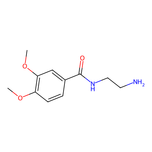 N-(2-aminoethyl)-3,4-dimethoxybenzamide structure