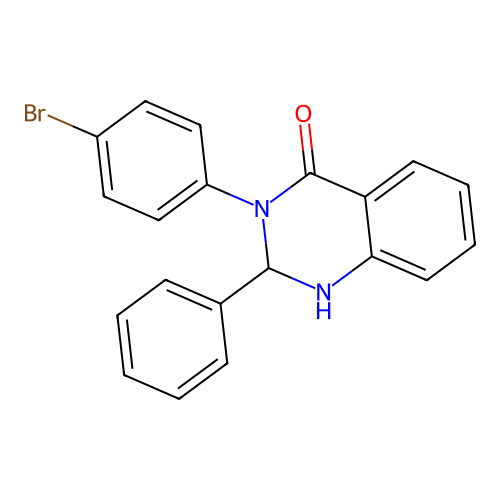 3-(4-bromophenyl)-2-phenyl-2,3-dihydroquinazolin-4(1H)-one structure