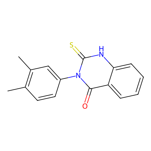 3-(3,4-Dimethylphenyl)-2-sulfanyl-3,4-dihydroquinazolin-4-one structure