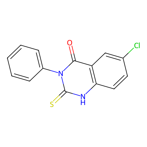 6-Chloro-3-phenyl-2-thioxo-2,3-dihydro-4(1H)-quinazolinone structure