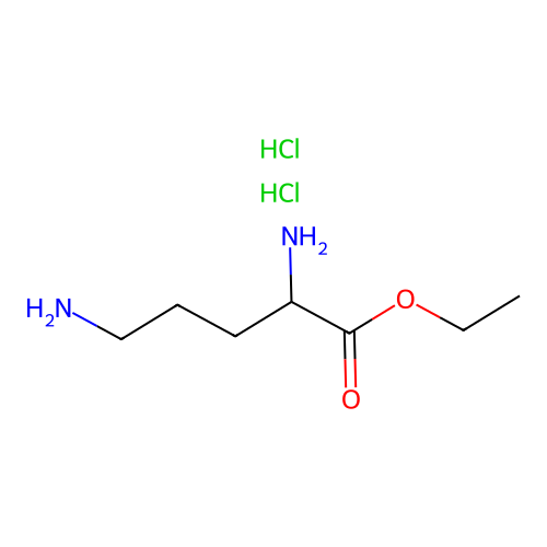 Ethyl 2,5-diaminopentanoate;dihydrochloride structure