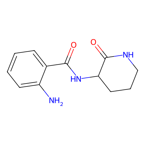 2-Amino-N-(2-oxo-3-piperidinyl)benzamide structure