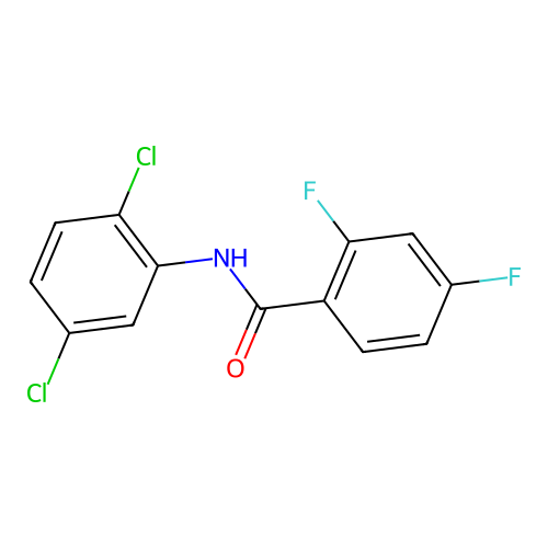 N-(2,5-dichlorophenyl)-2,4-difluorobenzamide structure