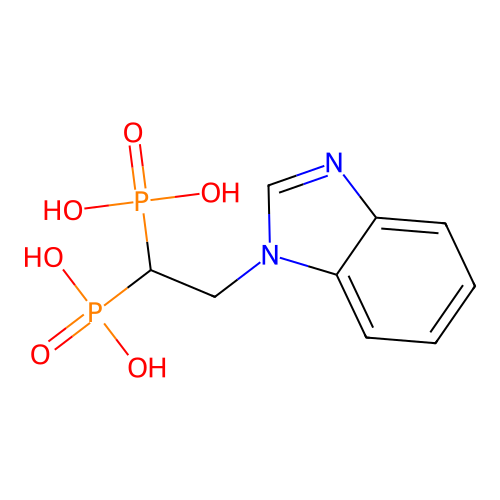 [2-(Benzoimidazol-1-yl)ethylidene]bisphosphonic acid structure