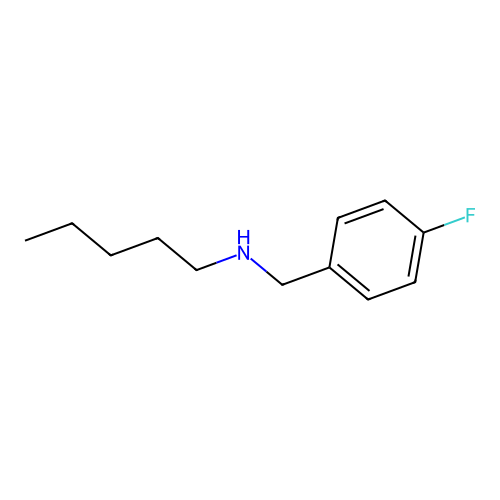 ((4-Fluorophenyl)methyl)(pentyl)amine structure