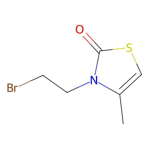 3-(2-Bromoethyl)-4-methyl-2,3-dihydro-1,3-thiazol-2-one structure