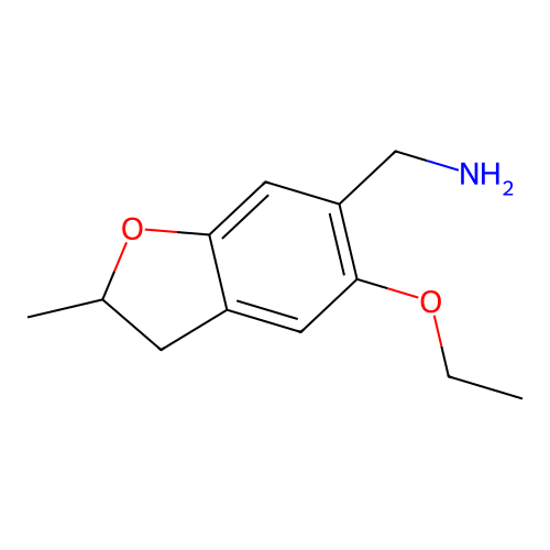 (5-Ethoxy-2-methyl-2,3-dihydro-1-benzofuran-6-yl)methanamine structure