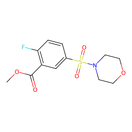 Methyl 2-fluoro-5-(4-morpholinylsulfonyl)benzoate structure