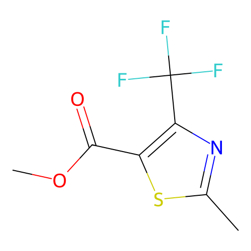 Methyl 2-methyl-4-(trifluoromethyl)-1,3-thiazole-5-carboxylate structure