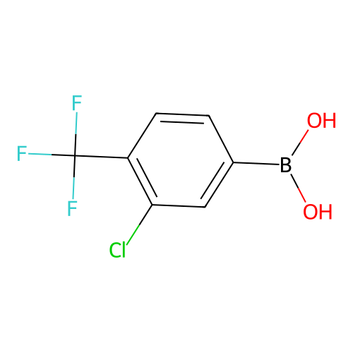 3-Chloro-4-(trifluoromethyl)benzeneboronic acid structure