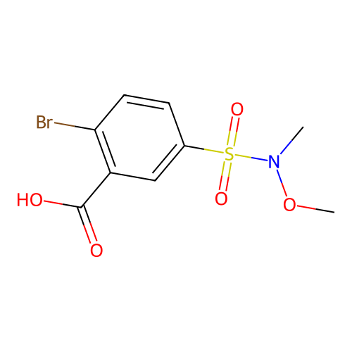 2-Bromo-5-[methoxy(methyl)sulfamoyl]benzoic acid structure
