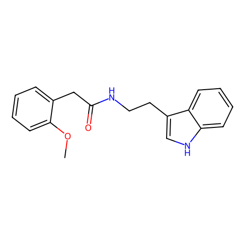 N-[2-(1H-indol-3-yl)ethyl]-2-(2-methoxyphenyl)acetamide structure