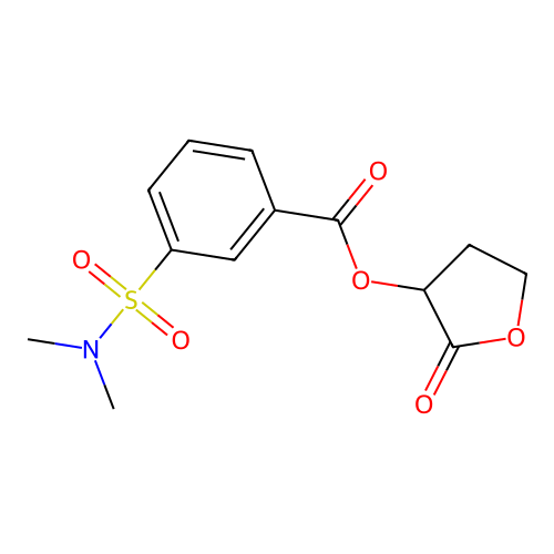 (2-Oxooxolan-3-yl) 3-(dimethylsulfamoyl)benzoate structure