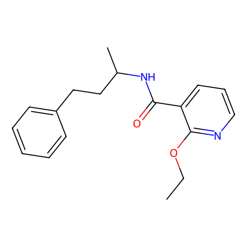 2-ethoxy-N-(4-phenylbutan-2-yl)pyridine-3-carboxamide structure